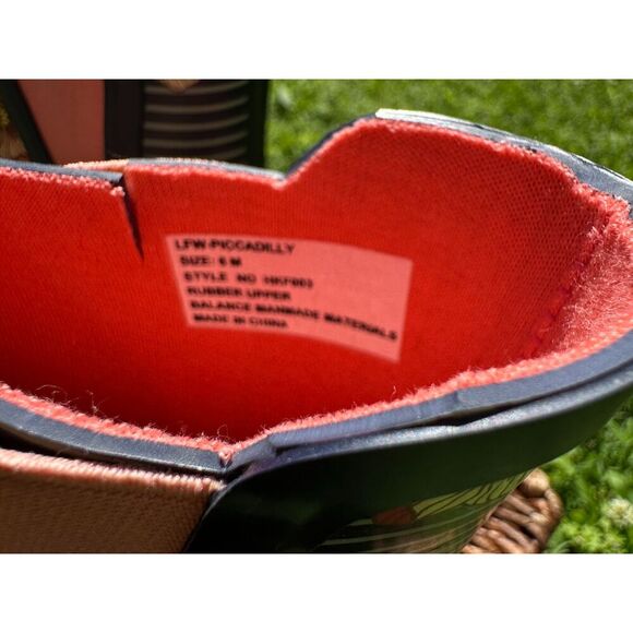 London Fog Picadilly Ankle Rainboots Size 6 - Picture 6 of 8